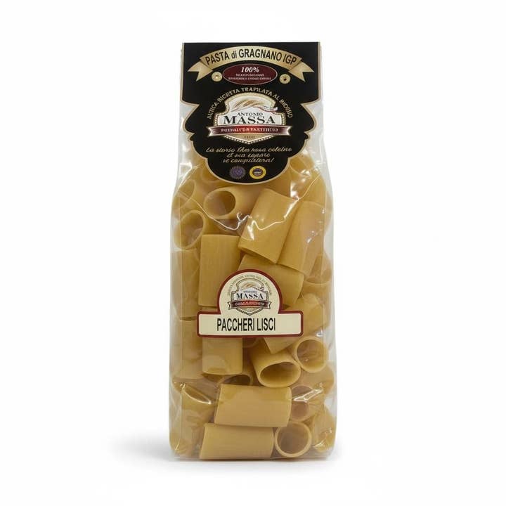 Massa Paccheri Lisce Pasta for wholesale by Little Cheese Shop