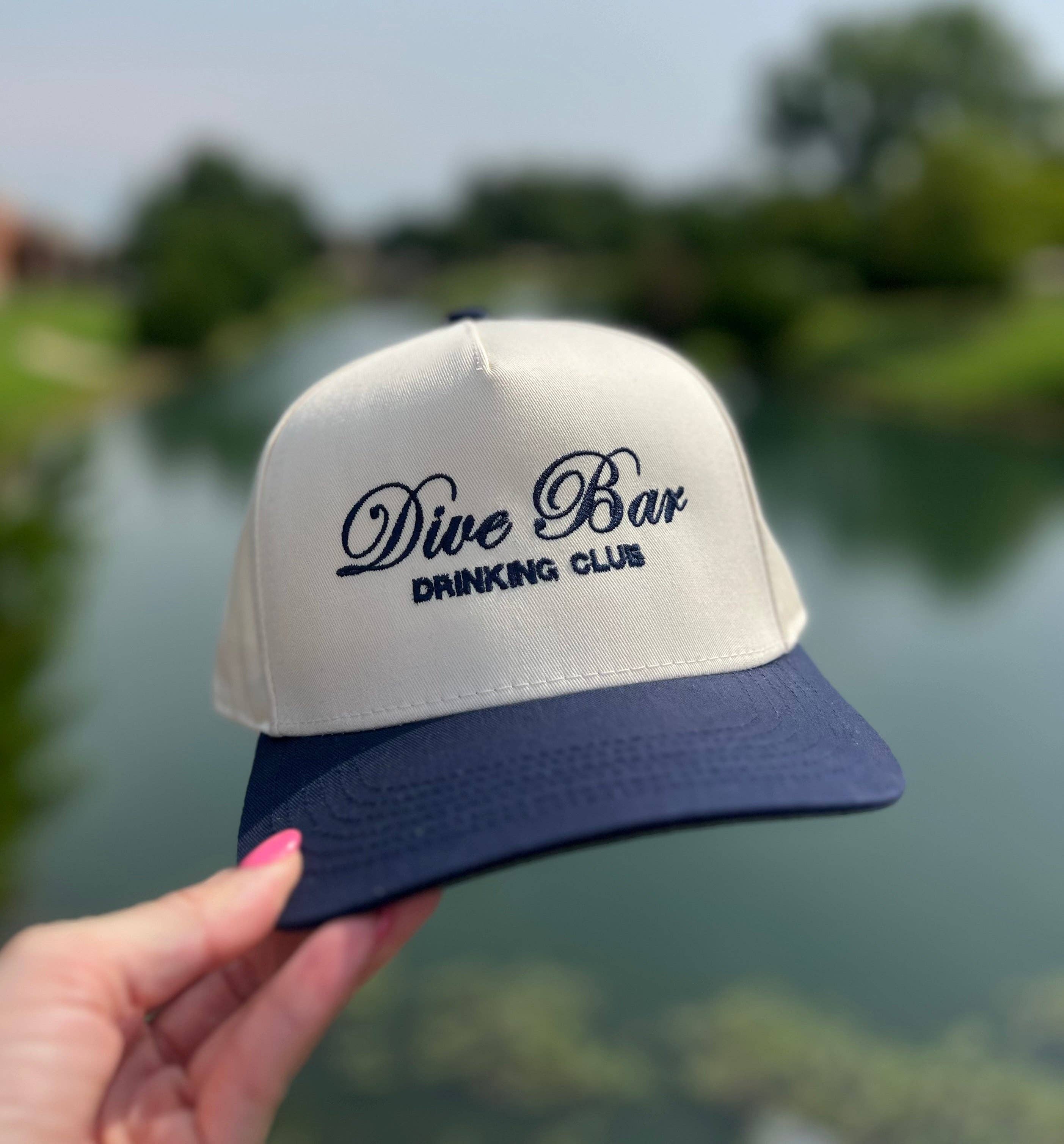 Silly Goose Truckers - Wholesale Trucker Hat - Women's - Dive Bar - Navy/Cream
