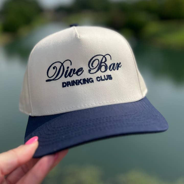 Silly Goose Truckers - Wholesale Trucker Hat - Women's - Dive Bar - Navy/Cream0