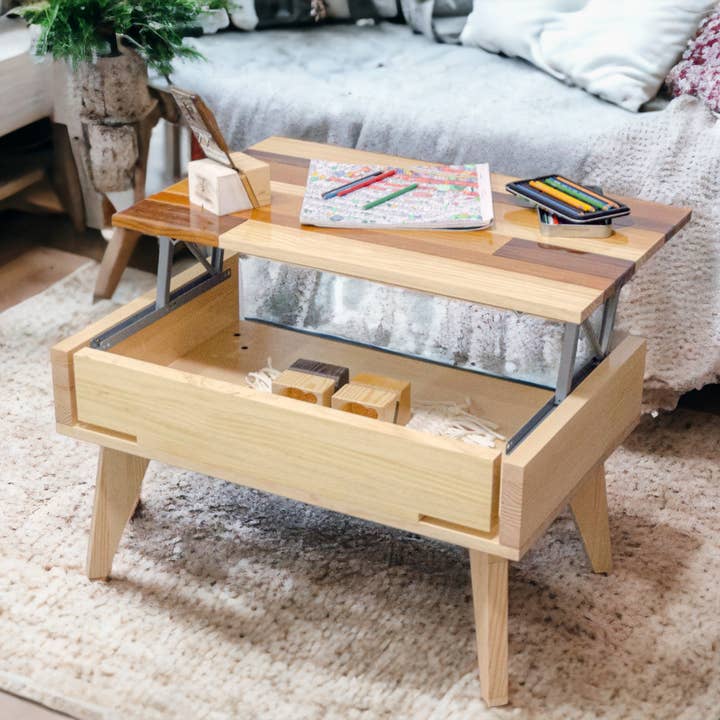 TANGENT Natur-Hubtisch | Verschiedene Farben und Größen wählbar für den Großhandel von Terramara