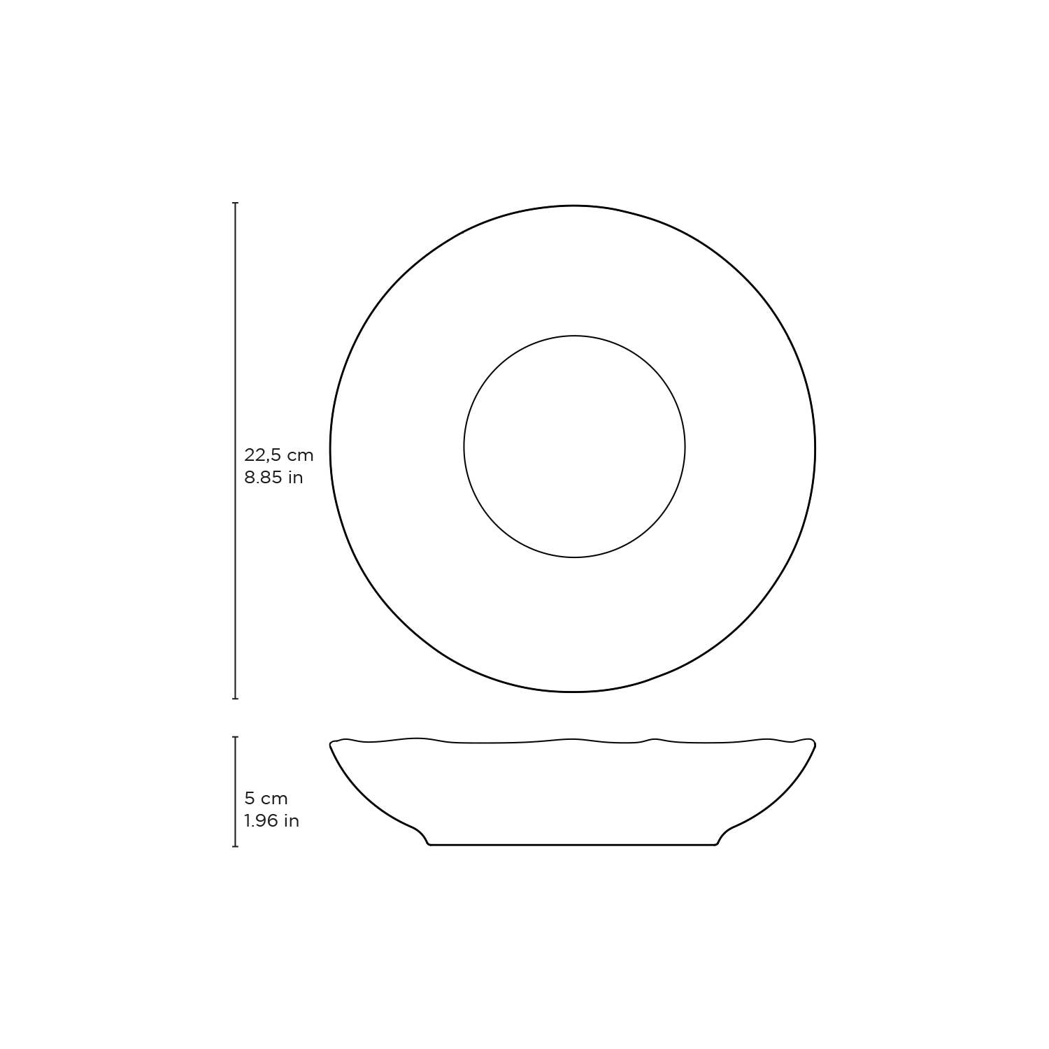 Porto Brasil – wholesale Serveringsskål – Bio Stengods Bärnstensfärgad Salladsskål, 28 Oz5
