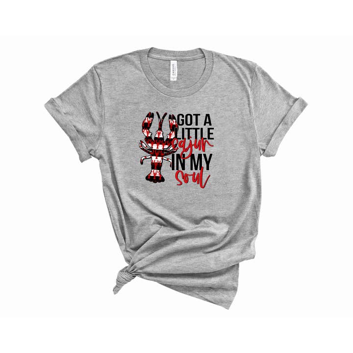 Got a little Cajun in my soul - Graphic Tee for wholesale by Jasie Blanks