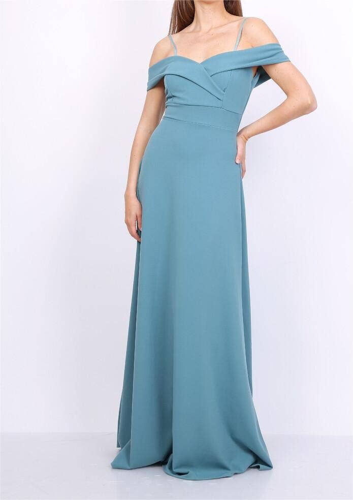 Alice'Desir - Wholesale Gown - Women's - 8892 A-line dress with boat neckline27