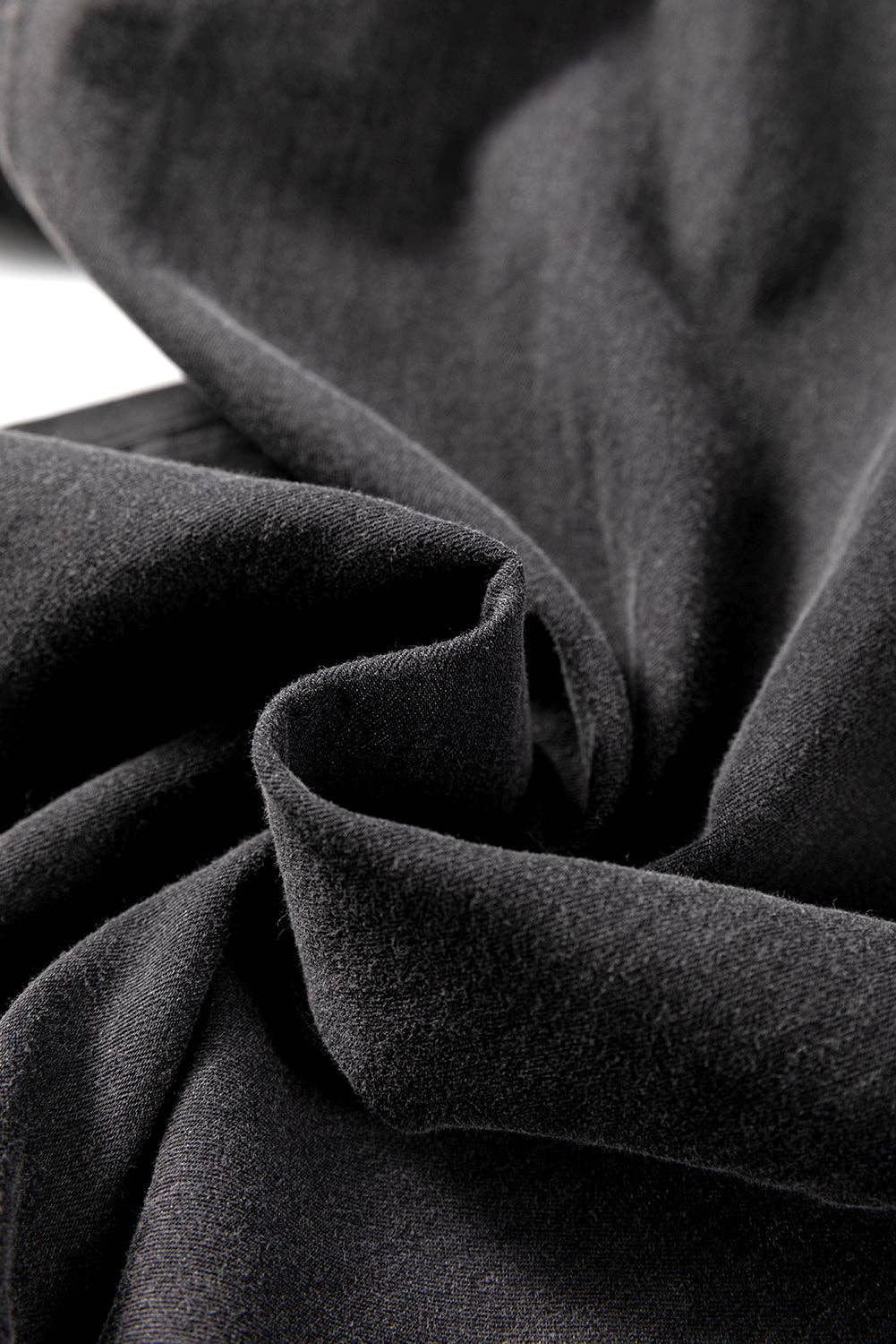 Lovesoft - Wholesale Jeans - Women's - Carbon Grey Mineral Wash Button Fly Waist Wide Leg Jeans5