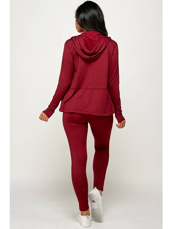 Newself Collection - Wholesale Activewear Set - Women's - ACTIVEWEAR THREE PIECE HOODIE SET2