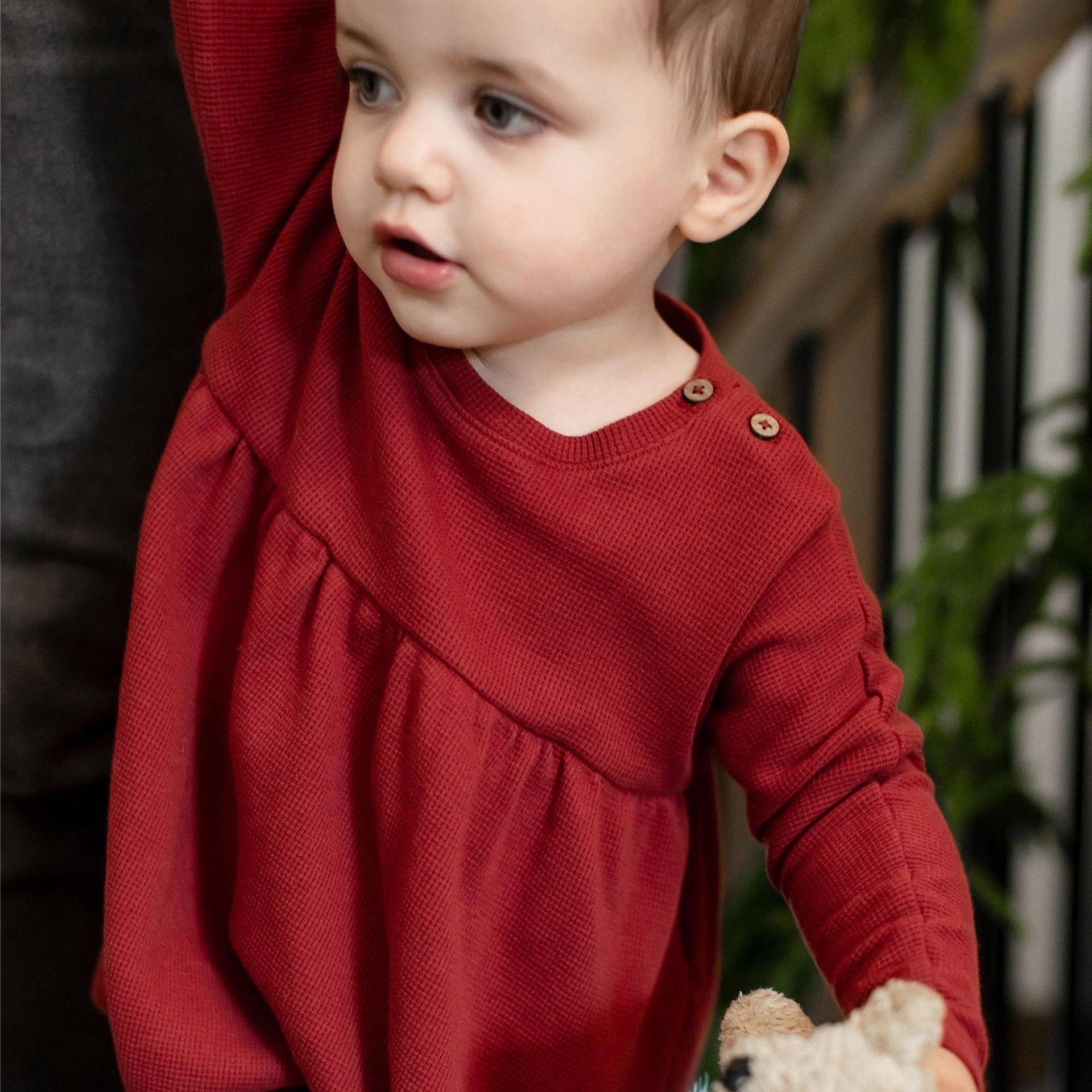 Burt's Bees Baby - Wholesale Top & Pant Set - Kids - Thermal Organic Girl Tunic & Pants Set8