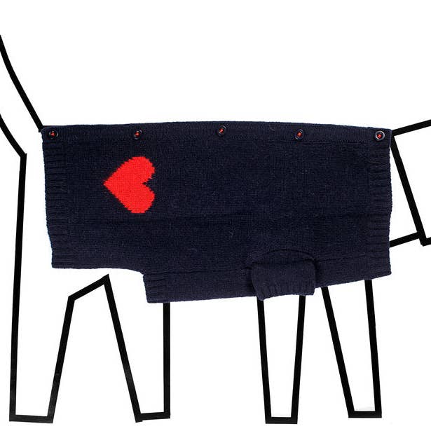 Heart Cardigan for wholesale by Ware of the Dog