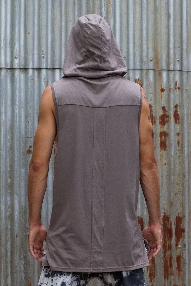 IDIS - Wholesale Tank Top - Men's - Hooded Tank - Grey2