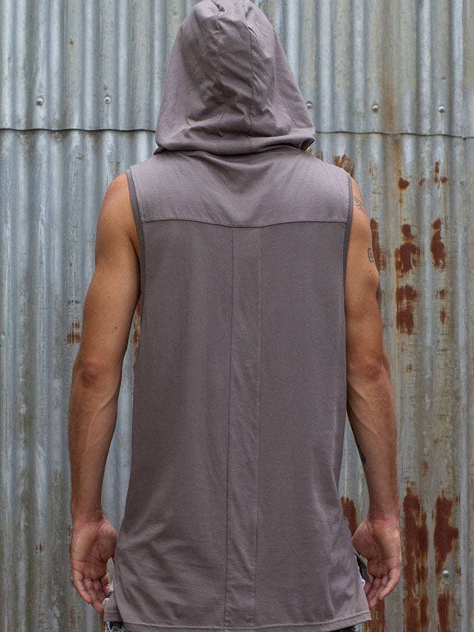 IDIS - Wholesale Tank Top - Men's - Hooded Tank - Grey2