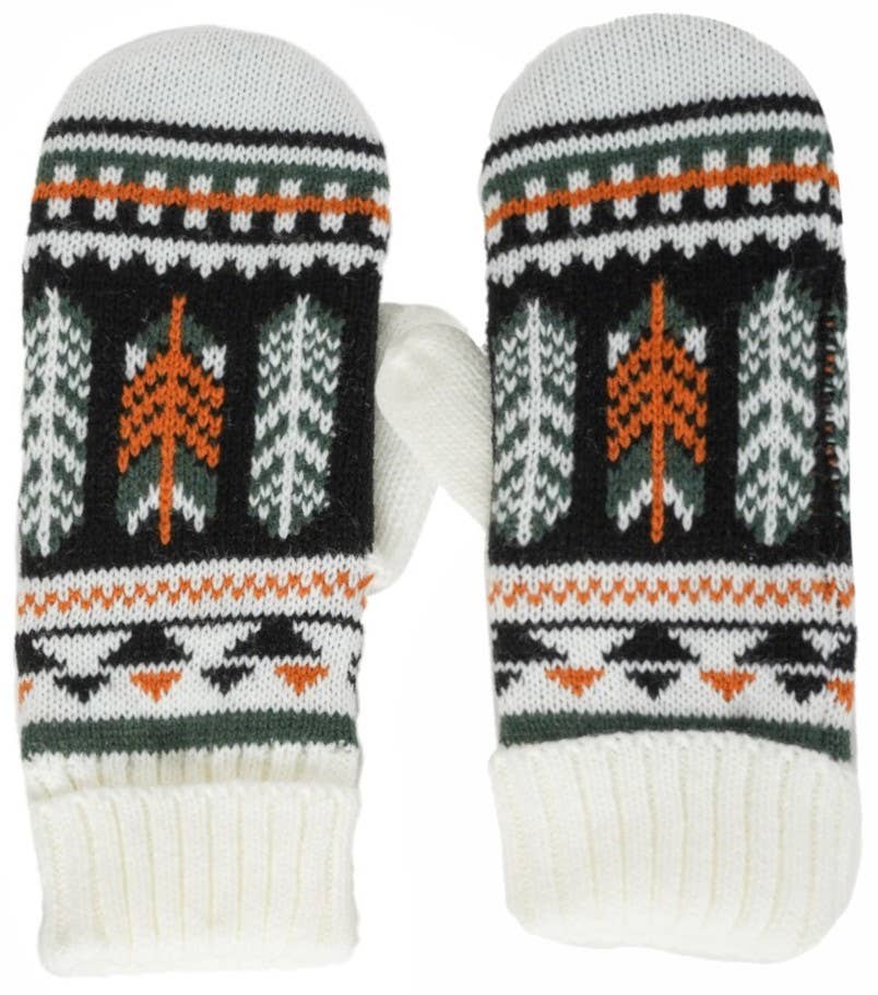 Imagine Imports - Wholesale Handschoenen - Dames - Aztekprint wanten (WGLV-40)0