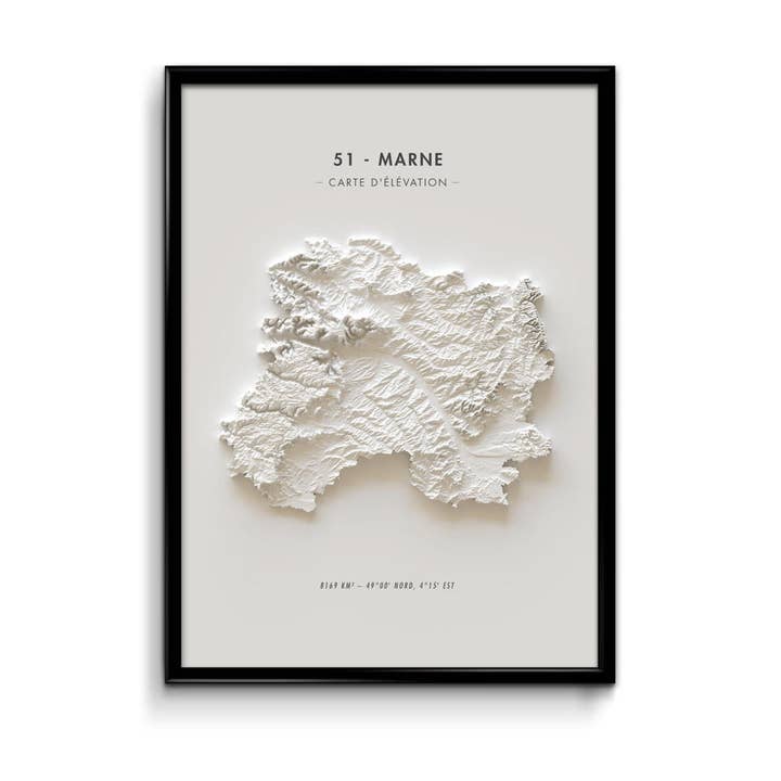 Mappa altimetrica Marna per la vendita all'ingrosso da parte di Finke