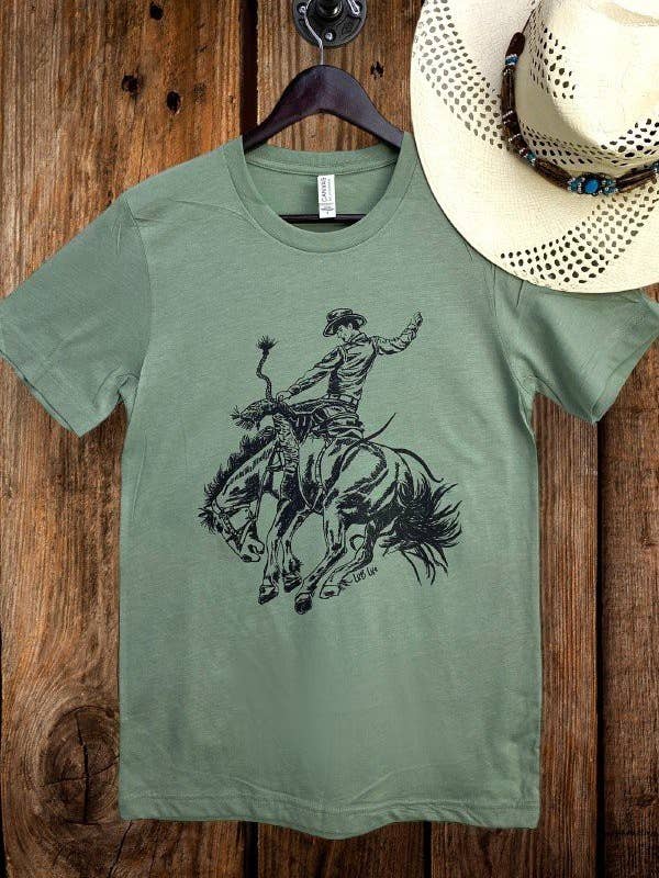 BC Black Bronco, Cute, Bronco, Western Graphic Tshirt for wholesale by L&B Life