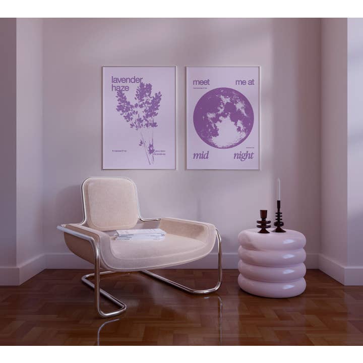 Taylor TS, von Lavender Haze inspirierte Kunstdrucke, Set, Poster für den Großhandel von RM Design Studio