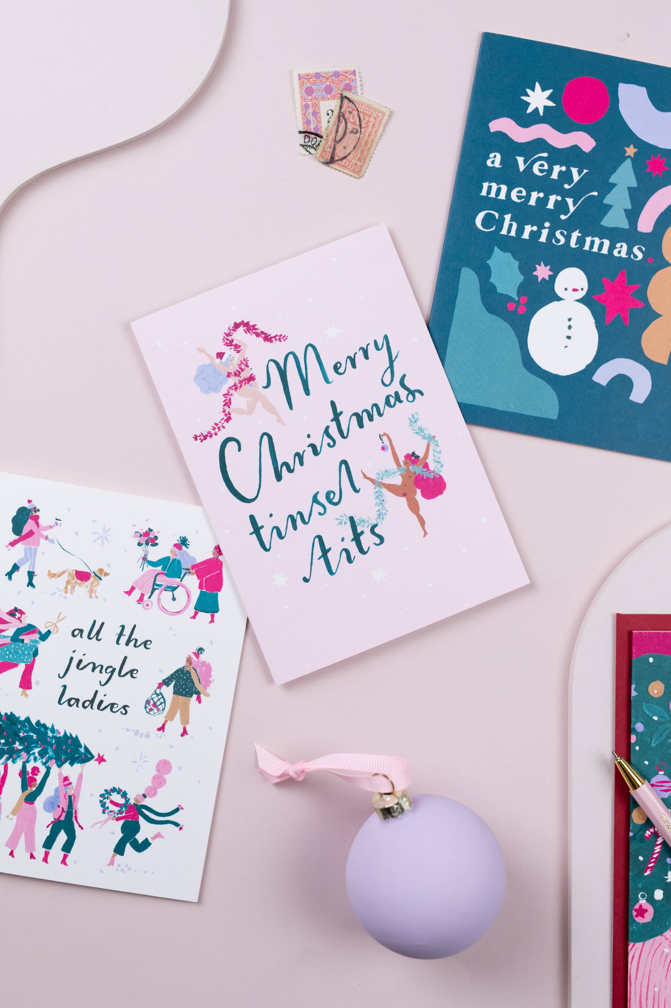 Sister Paper Co. - Wholesale Christmas Card - Jingle Ladies Christmas Card | Holiday Cards | Xmas Cards6