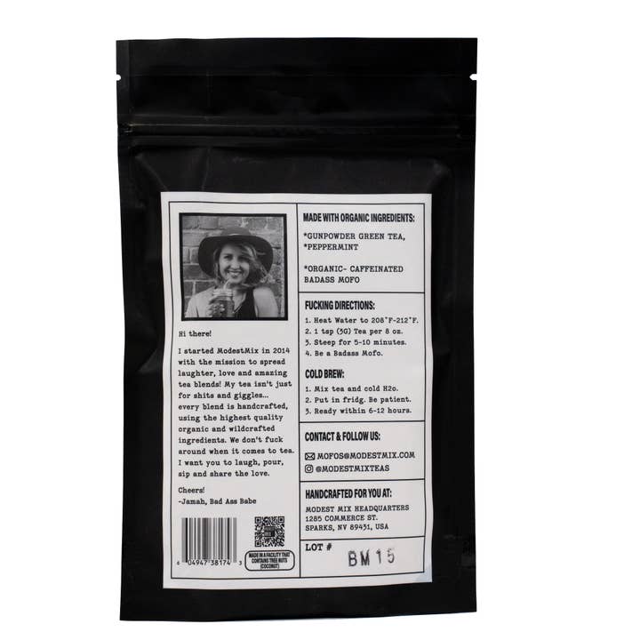 ModestMix Teas - Wholesale Loose Tea - Badass Mofo: minty green loose leaf tea blend