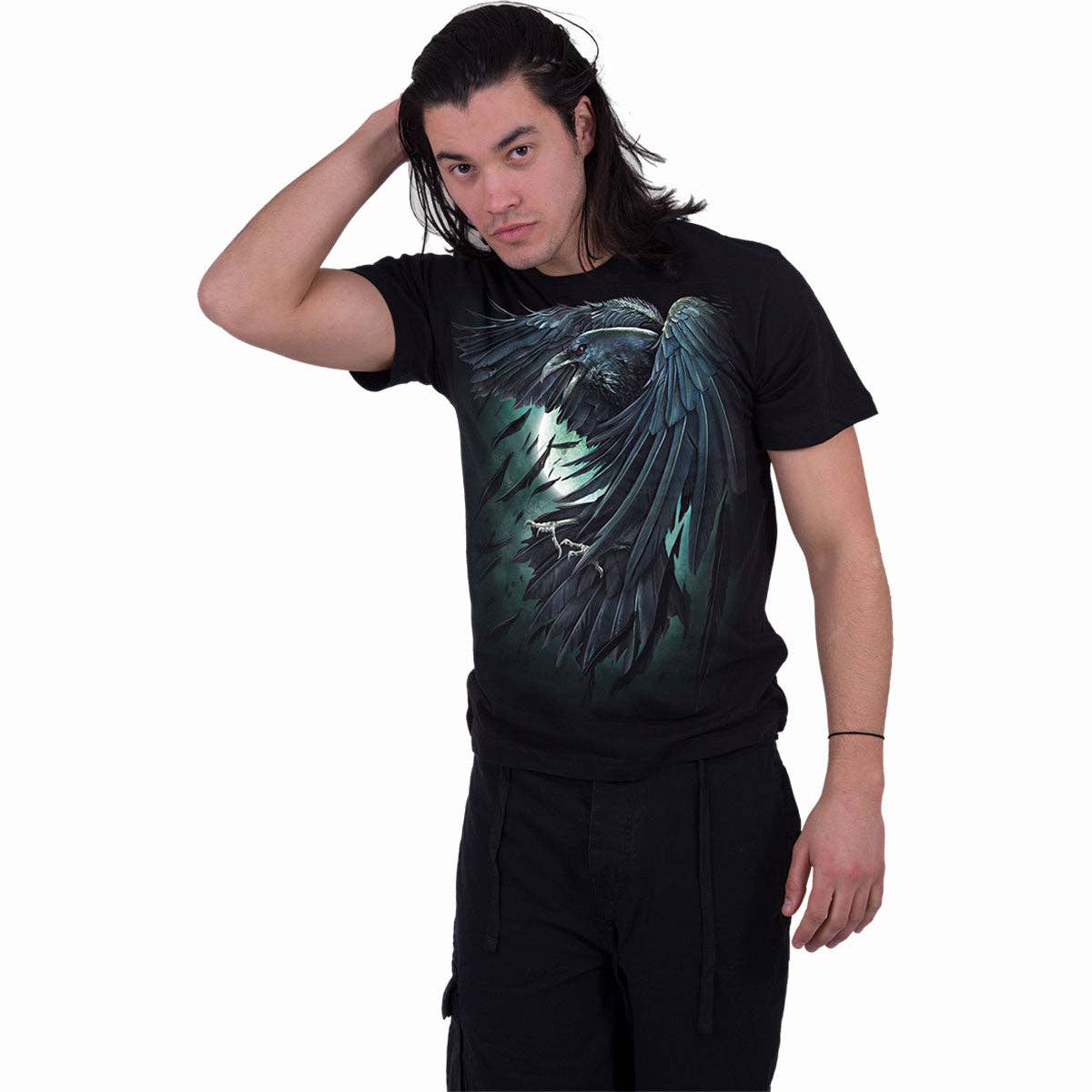 Spiral - Wholesale T-Shirt (Graphic) - Unisex - SHADOW RAVEN - T-Shirt Black2