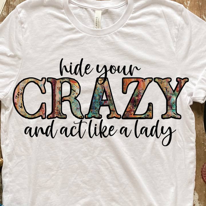 HIDE YOUR CRAZY TRANSFER for wholesale by Sassy and Sublime