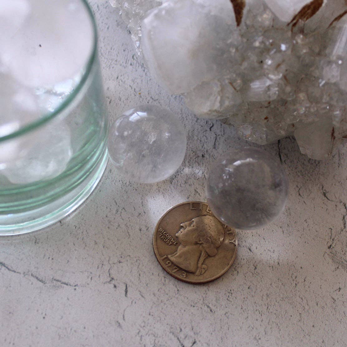 Pebble House - Wholesale Spiritual Stone/Crystal - Clear Quartz Mini Sphere (Crystals & Stones)2