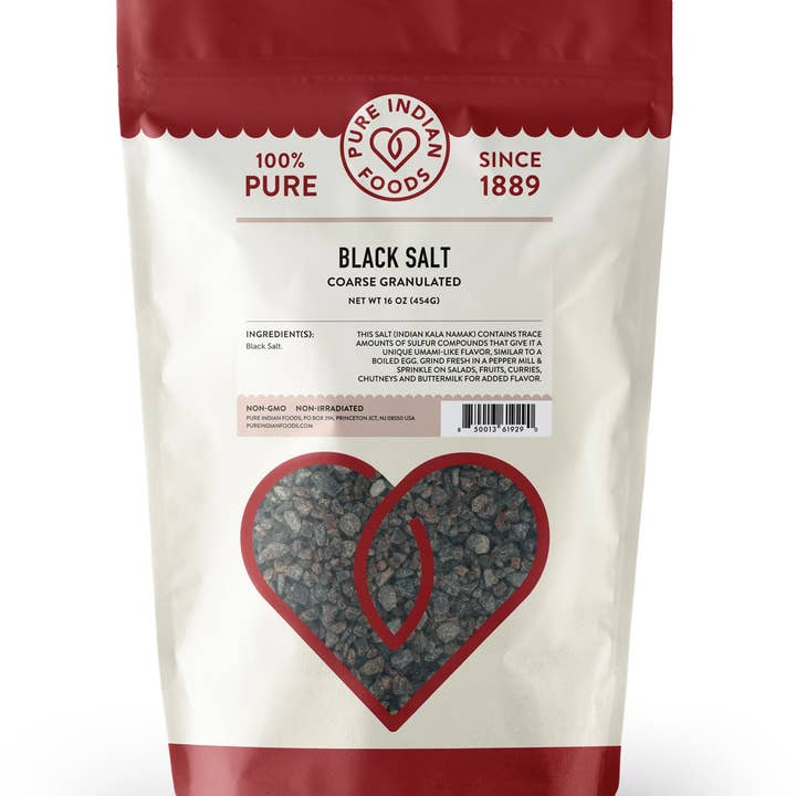 Pure Indian Foods - Wholesale Salt - Black Salt (Indian Kala Namak), Coarse Granulated
