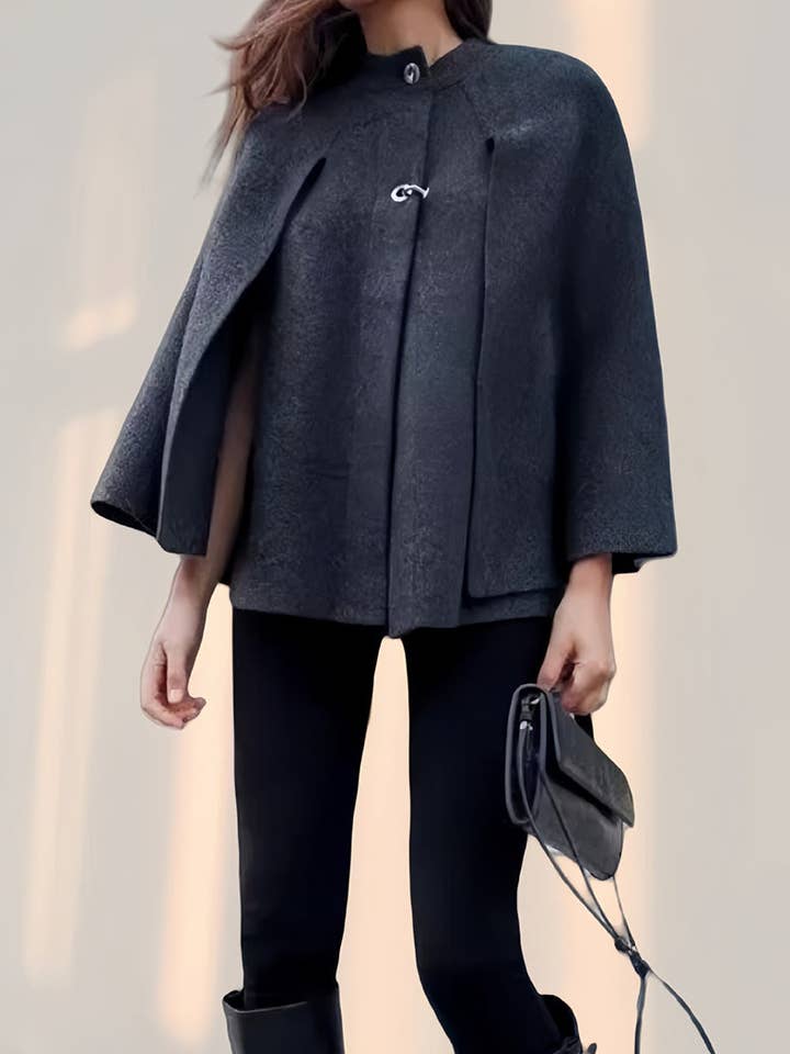 safistyle - Wholesale Coat - Women's - Cape Style Knit Coat7