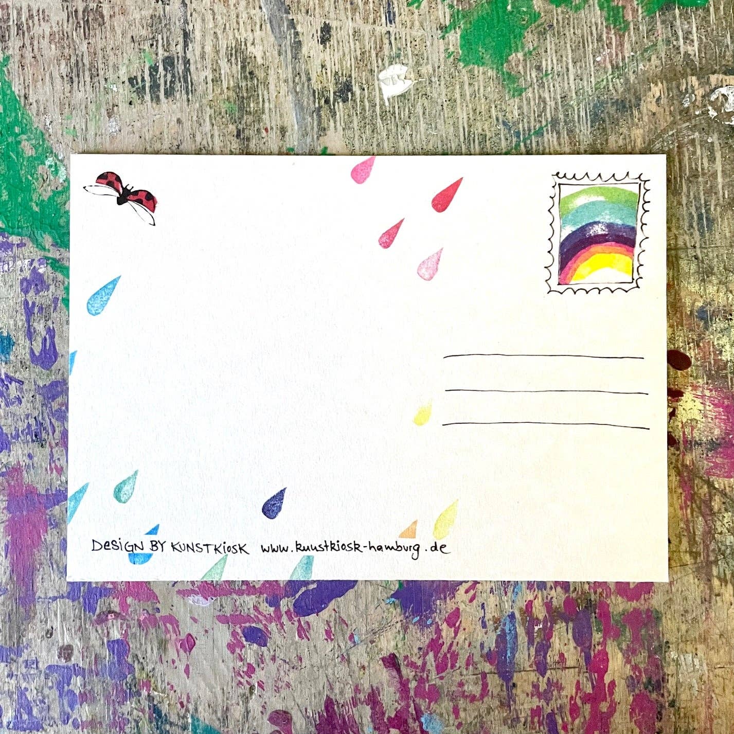 kuki – wholesale Vykort – "efter regn kommer solsken... " kuki vykort 10-pack2