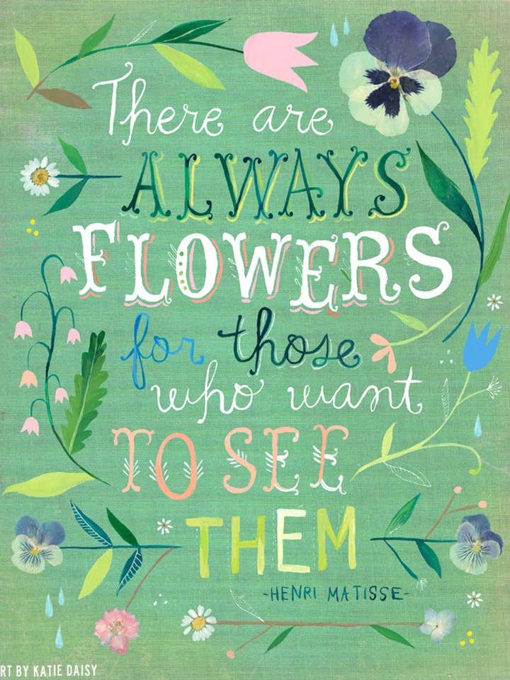 Always Flowers Print for wholesale by Katie Daisy
