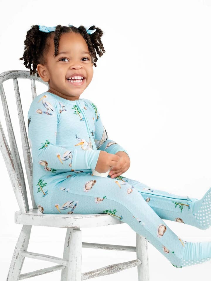 Pearls and Pelicans Bamboo Zip-Up for wholesale by Pearls & Pelicans