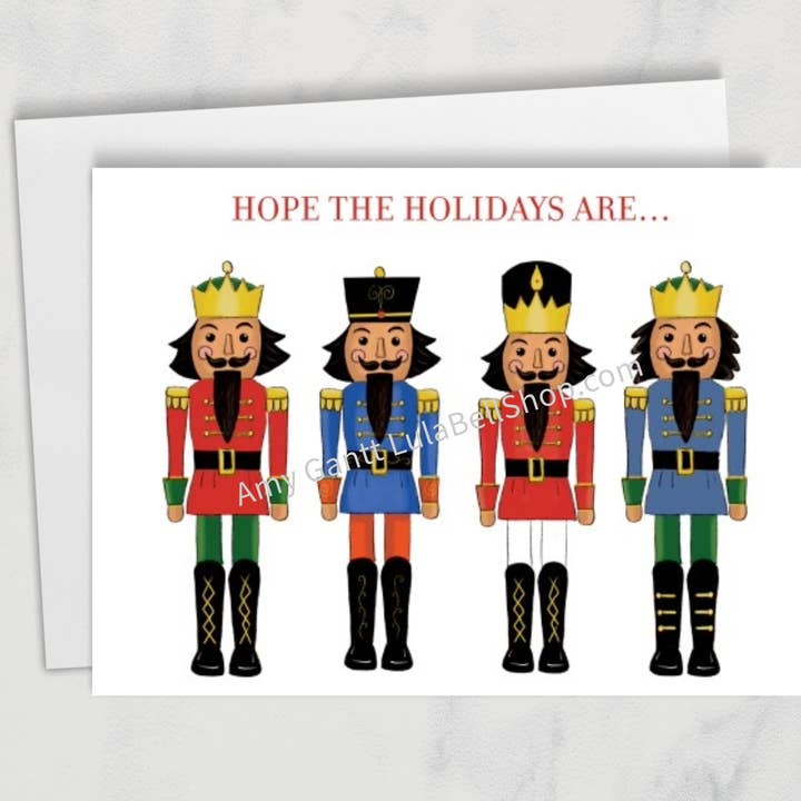 Christmas - Nutcrackers All Cracked Up Greeting Card for wholesale by Lula Bell Cards and Gifts