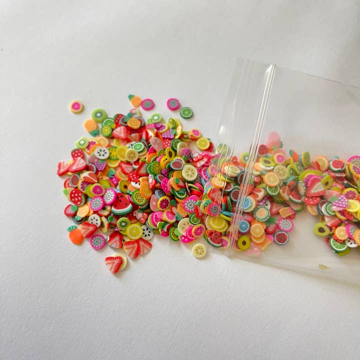 One Stop Cups - Wholesale Craft supplies - Fruit Salad Polymer Clay Glitter1
