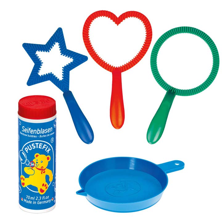 HQ Kites & Designs - Wholesale Bubble wand – Child - Pustefix Mini Mix 3 Bubble Rings1