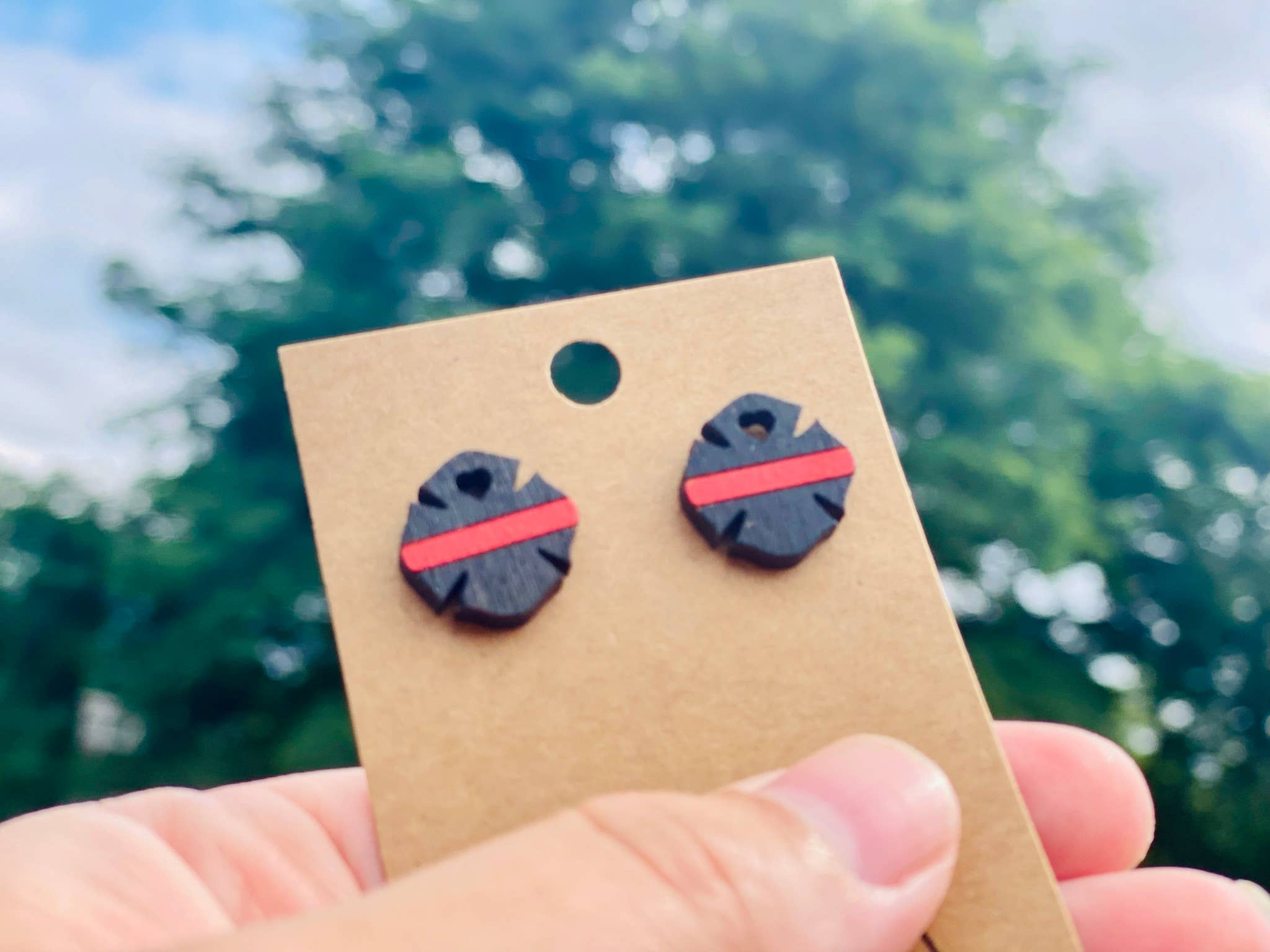 The Rustic Rose, LLC - Wholesale Stud/Post Earrings - Firefighter Stud Earrings0