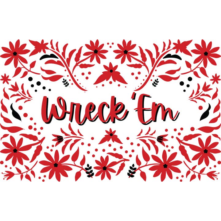 Game Day or Grads...Texas Tech Wreck 'Em for wholesale by Casa Courant