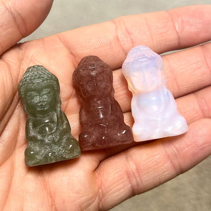 Atomic Alchemy – wholesale Andlig sten/kristall – Buddha Mini snidning kristall ädelsten0