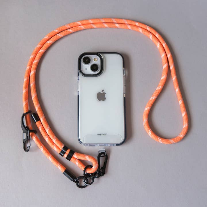 Alça de Telefone Ajustável com Cordão de Ombro Pêssego por atacado de Talk and Tell