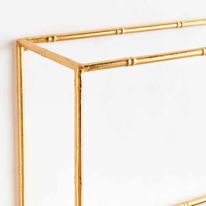 Napa Home & Garden - Wholesale Wall Mounted Shelf - Daphne Mirrored Wall Shelves, Gold3