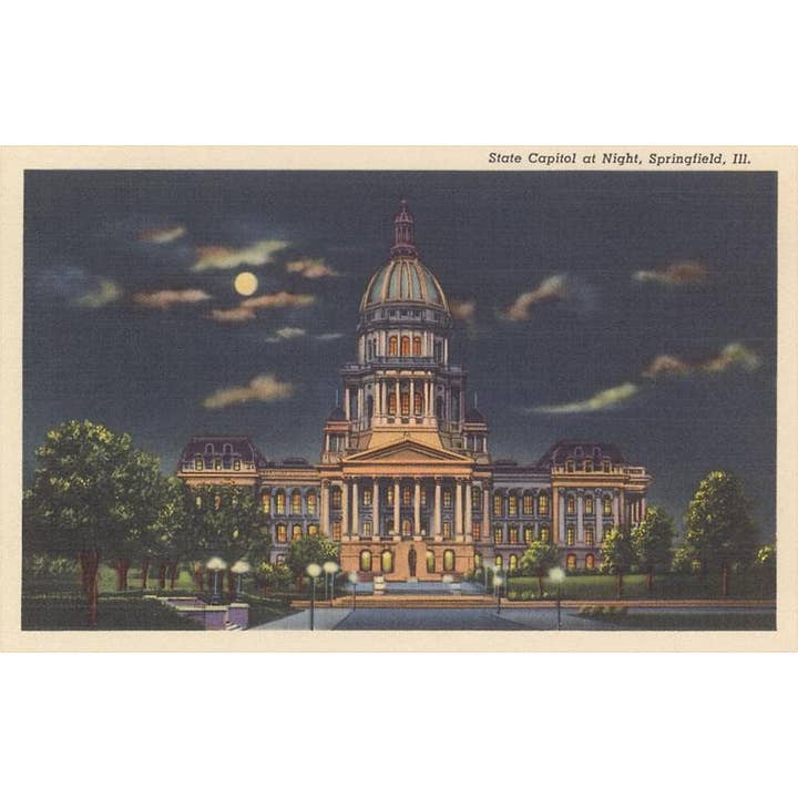 Magnet AA-290 State Capitol, Springfield, Illinois for wholesale by Found Image Press