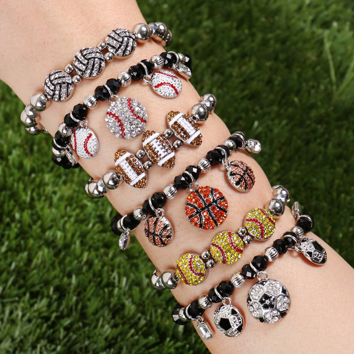 MYS Wholesale Inc - Vente Bracelets à breloques/pendentifs - Bracelet à breloques élégant en perles rondes pour femmes10