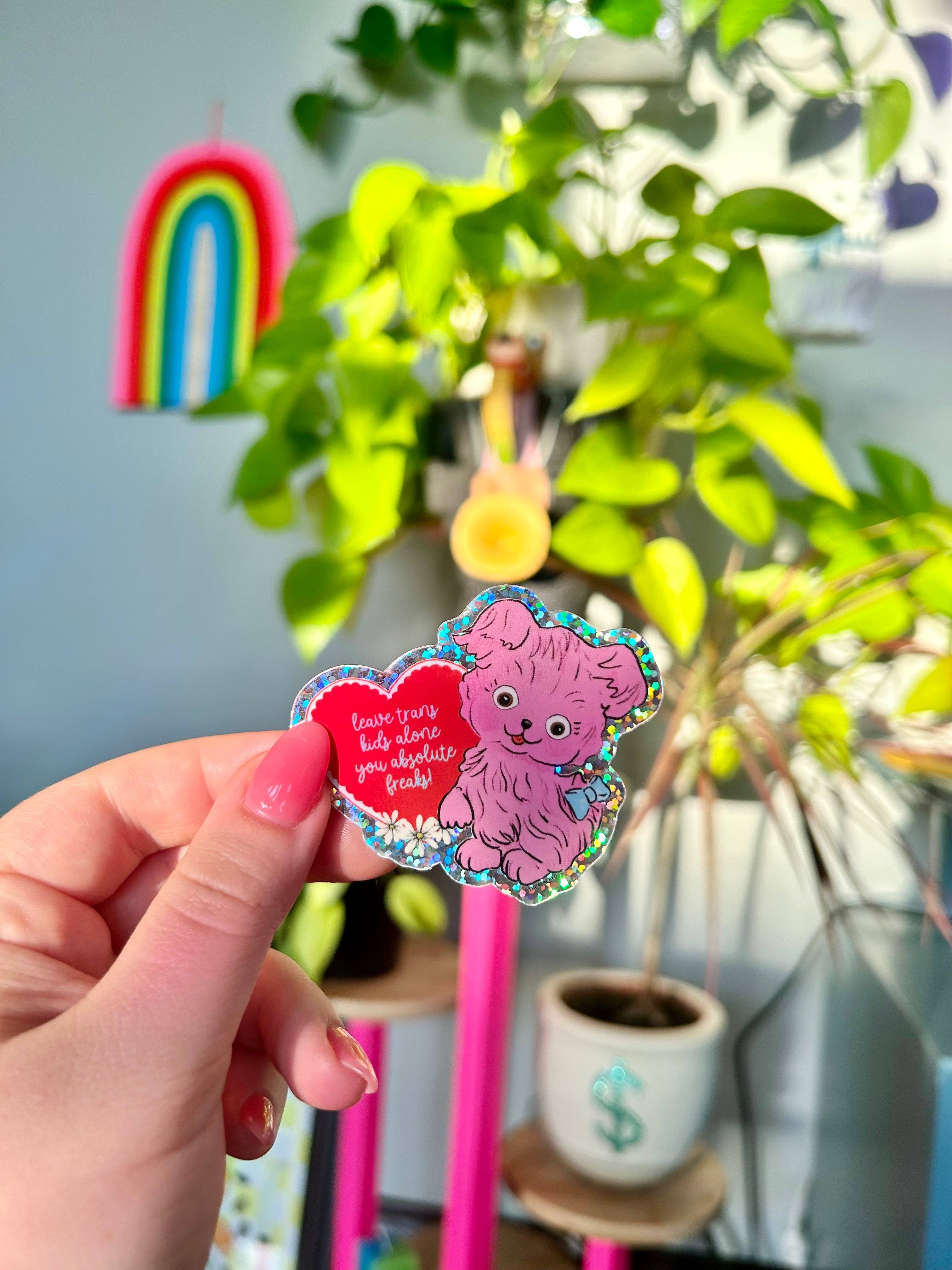 The Peach Fuzz - Wholesale Sticker - Leave Trans Kids Alone Sticker2