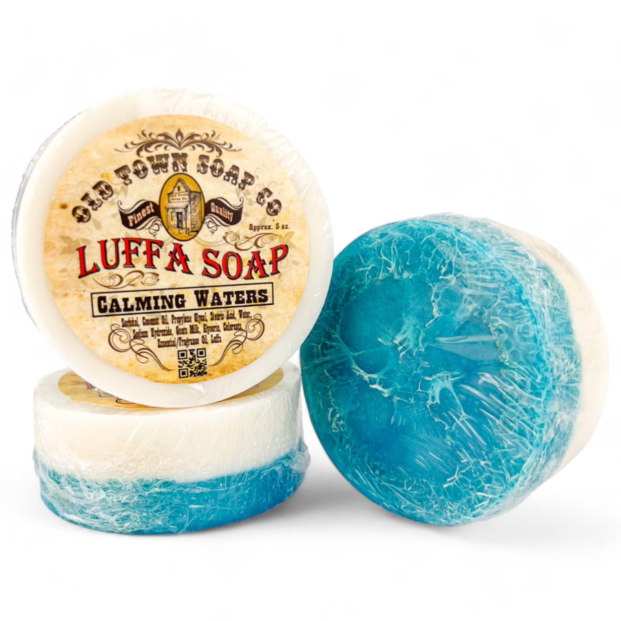 Old Town Soap Co. - Wholesale Bar Soap - Luffa Soap -Available in 20 scents -Goat's Milk Soap7