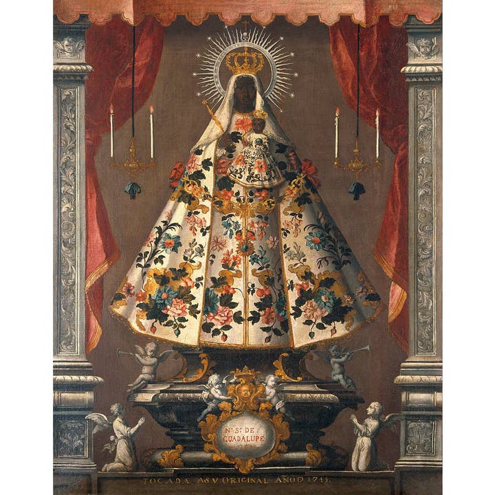 Rock Paper Scissors Wall Art – Engroshandel Kunsttryk – Sort Madonna kunsttryk, Jomfru Maria mexicansk folkevægindretning