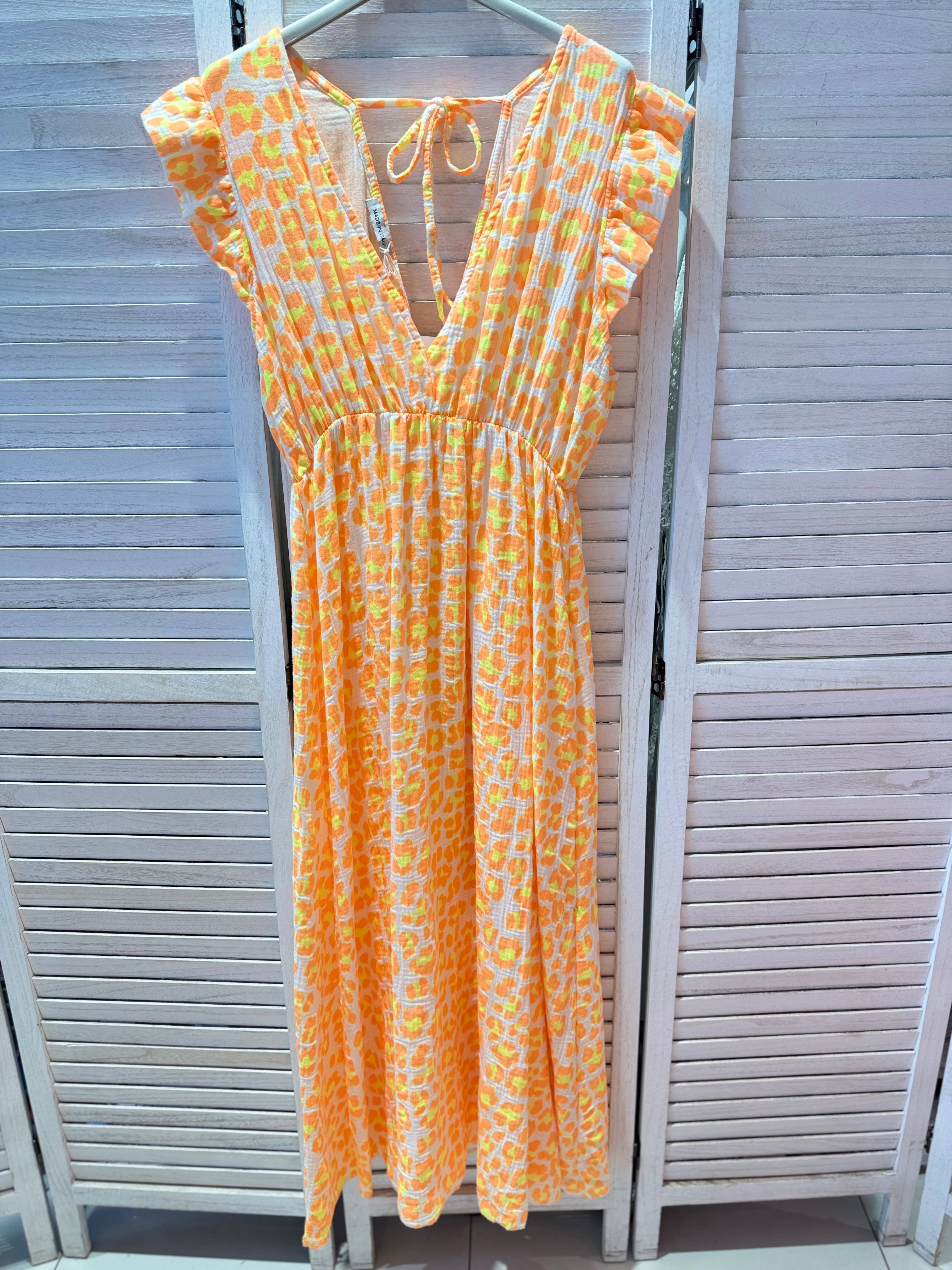 VICTORIA&ISAAC - Wholesale Dress - Women's - Leopard Print Maxi Dress - A1023 Leo3