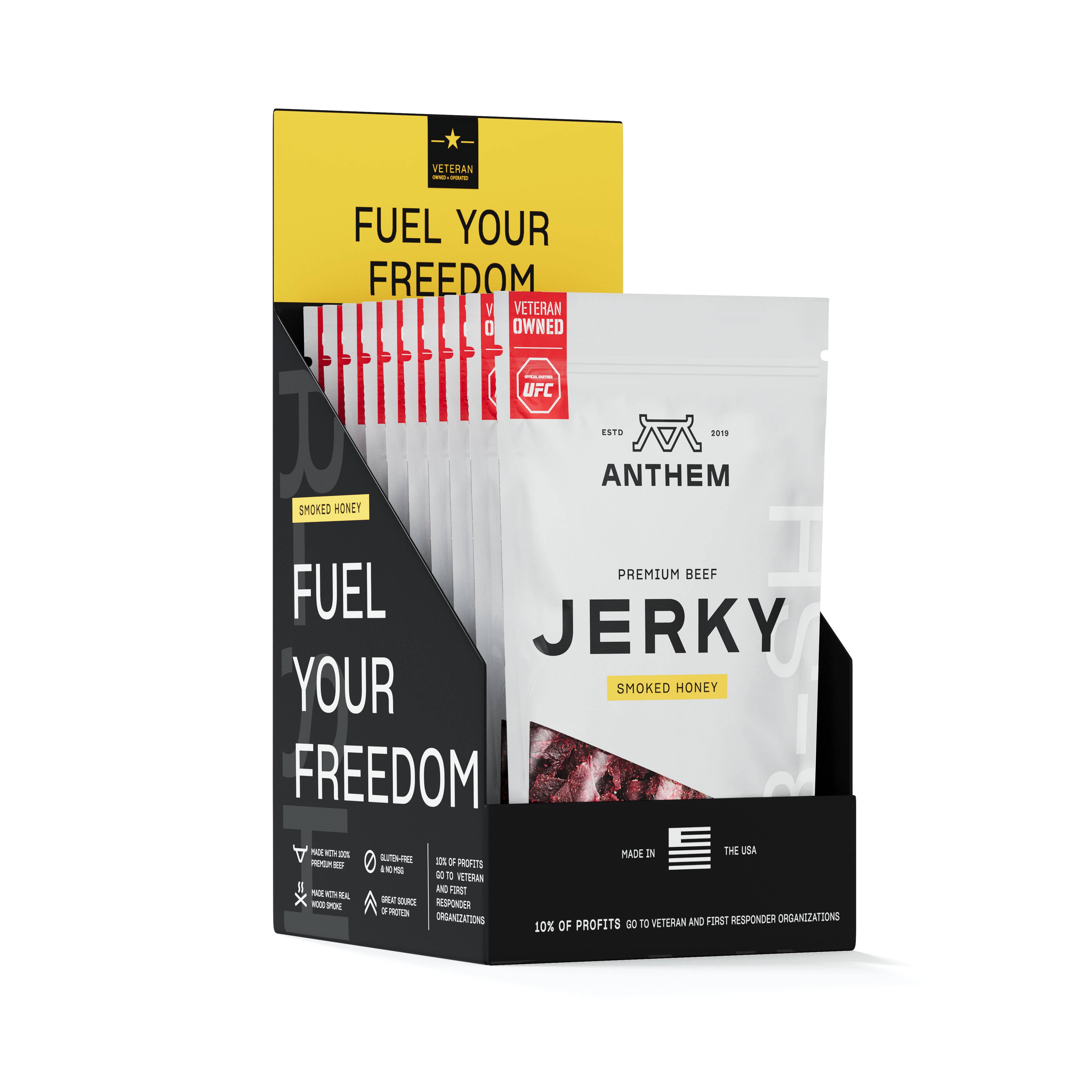 REMOVED BRAND - Wholesale Jerky - Smoked Honey Jerky, 2.5oz (12-count)2