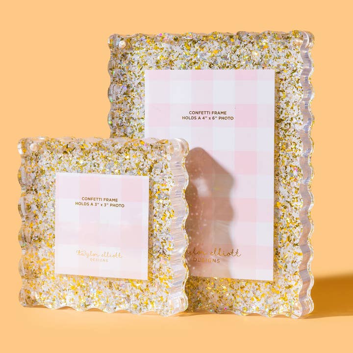 Taylor Elliott Designs - Wholesale Picture Frame - Pearl Confetti Frame Medium - Min. 2 (F-05)1