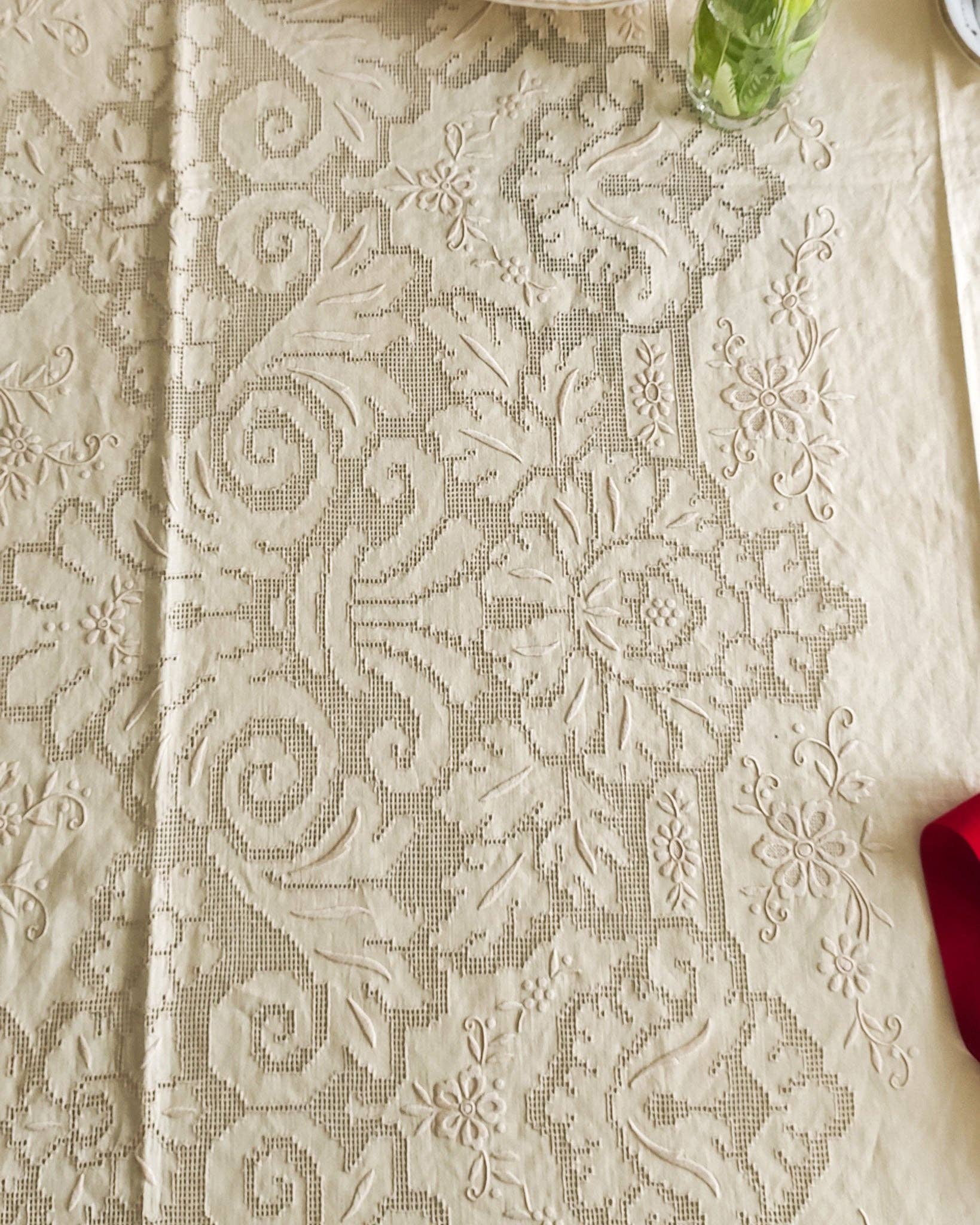 Heyfoo - Wholesale Tablecloth - Sicilian paraded linen tablecloth with 12 napkins7