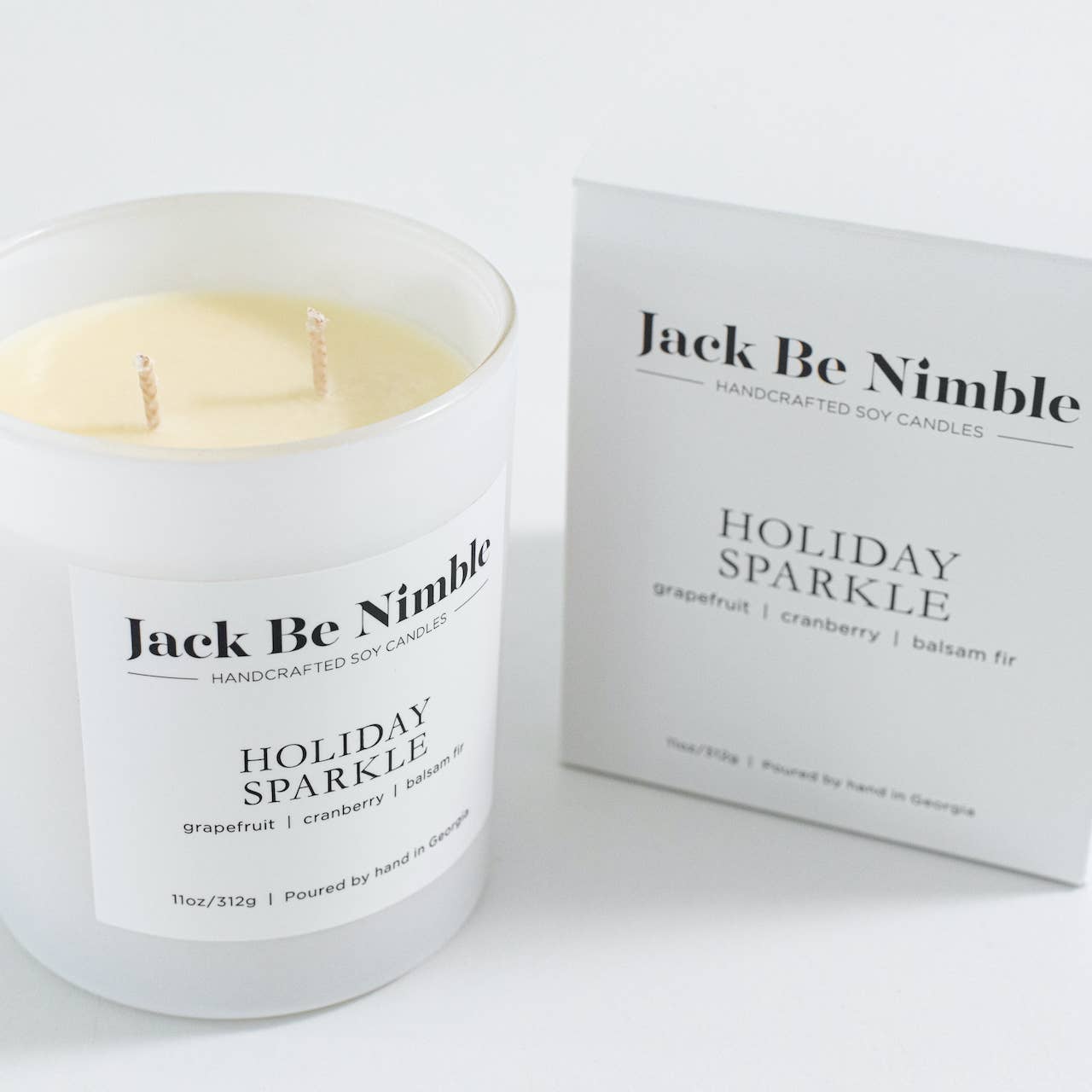 Jack Be Nimble Candles - Wholesale Jar/Filled Candle - 11oz Holiday Sparkle • Christmas Scented Soy Candle3
