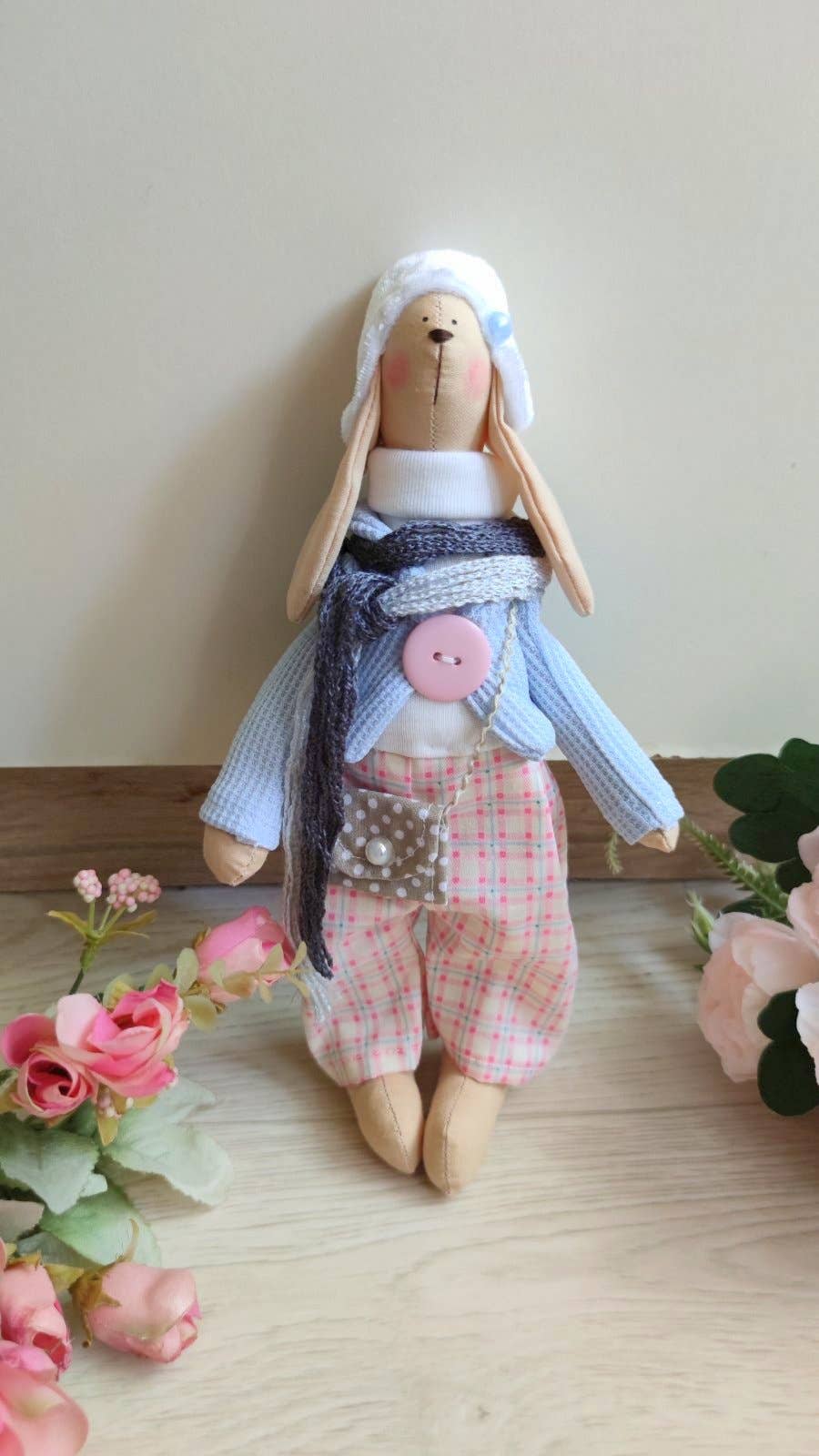 ChernikovaNataliya - Wholesale Doll - Kids - Rabbit Handmade Doll, Rabbit Toy, Handmade Bunny,1