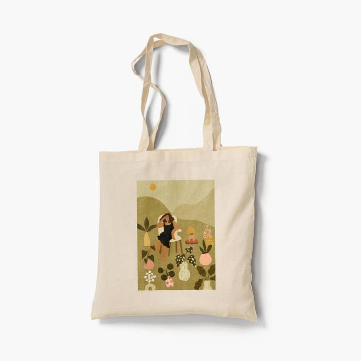 Safari Plants 100% Organic Cotton Tote Bag for wholesale by Alja Horvat d.o.o.