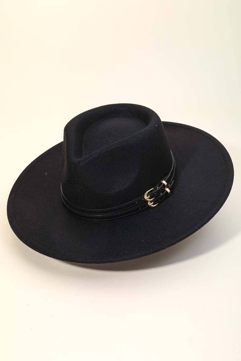 Anarchy Street – wholesale Fedora – Women’s – Double Belt Strap Fedora Hat6