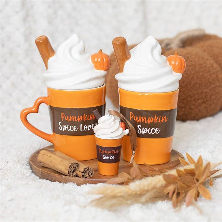 Something Different Wholesale – wholesale Ornament – Autumn Pumpkin Spice Latte Hanging Ornament4