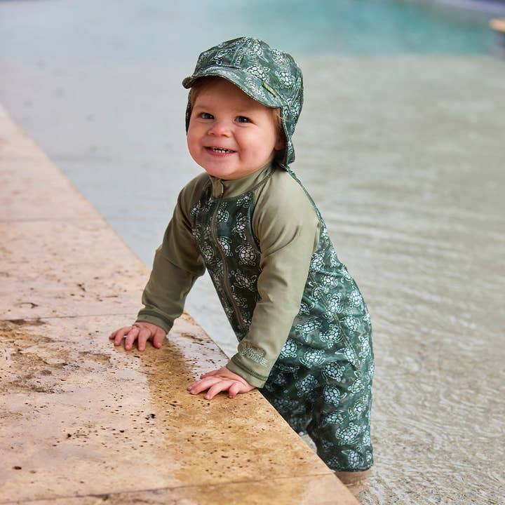 UV Skinz - Wholesale One Piece Swimsuit - Baby - Baby Boy's Long Sleeve Swim Romper21